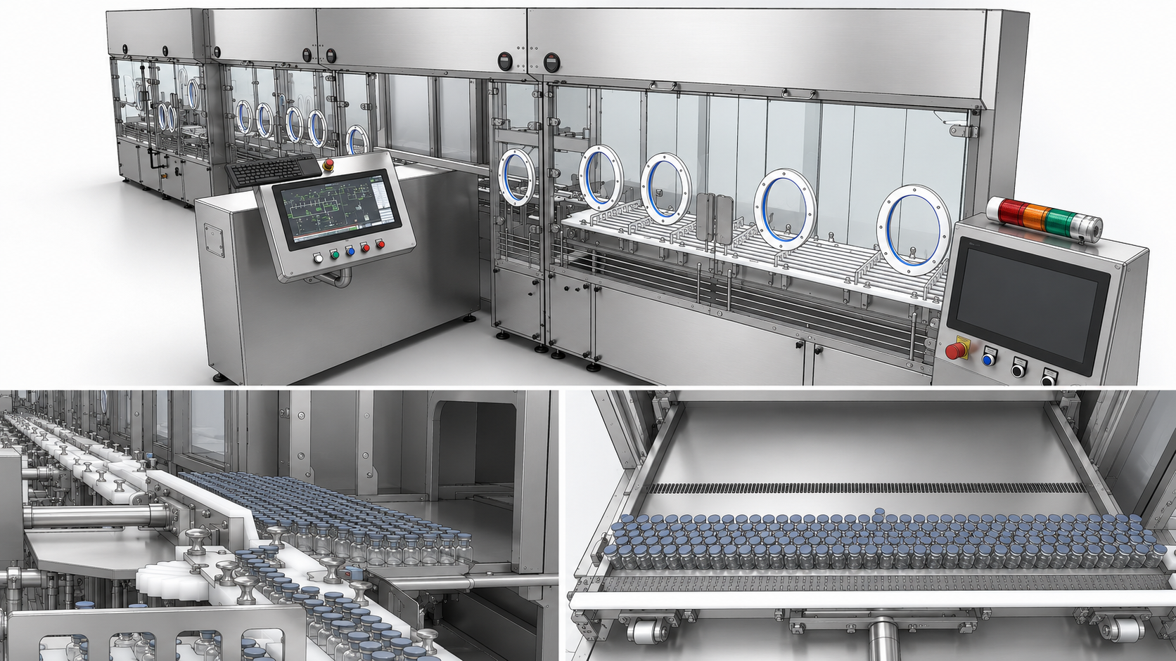 With RABS and transfer conveyors